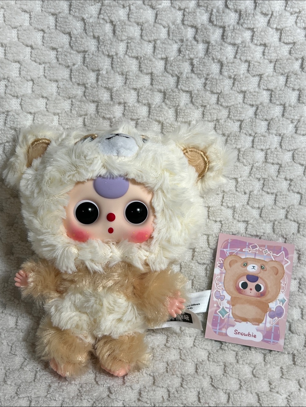 Baby Three Snowbie Vinyl face Plush Pendant